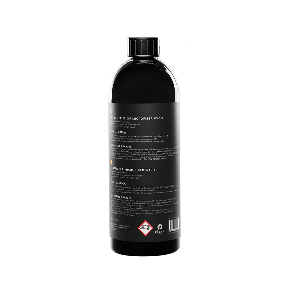 Microfiber Wash 1000ml - Detergente Specializzato per Panni in Microfibra