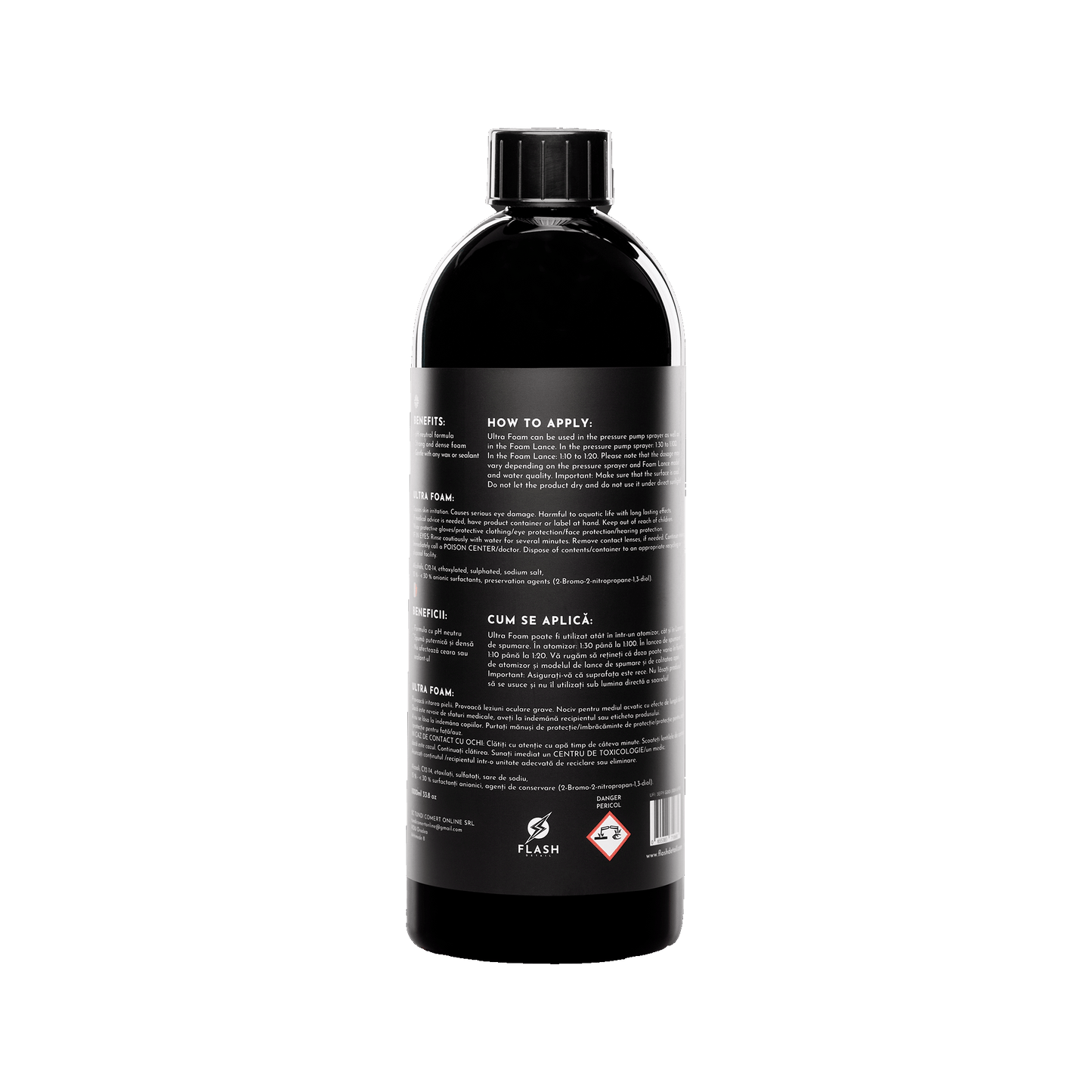 ULTRA FOAM 1000ml - PRELAVAGGIO CON SCHIUMA ATTIVA (BICCHIERE GRADUATO INCLUSO)
