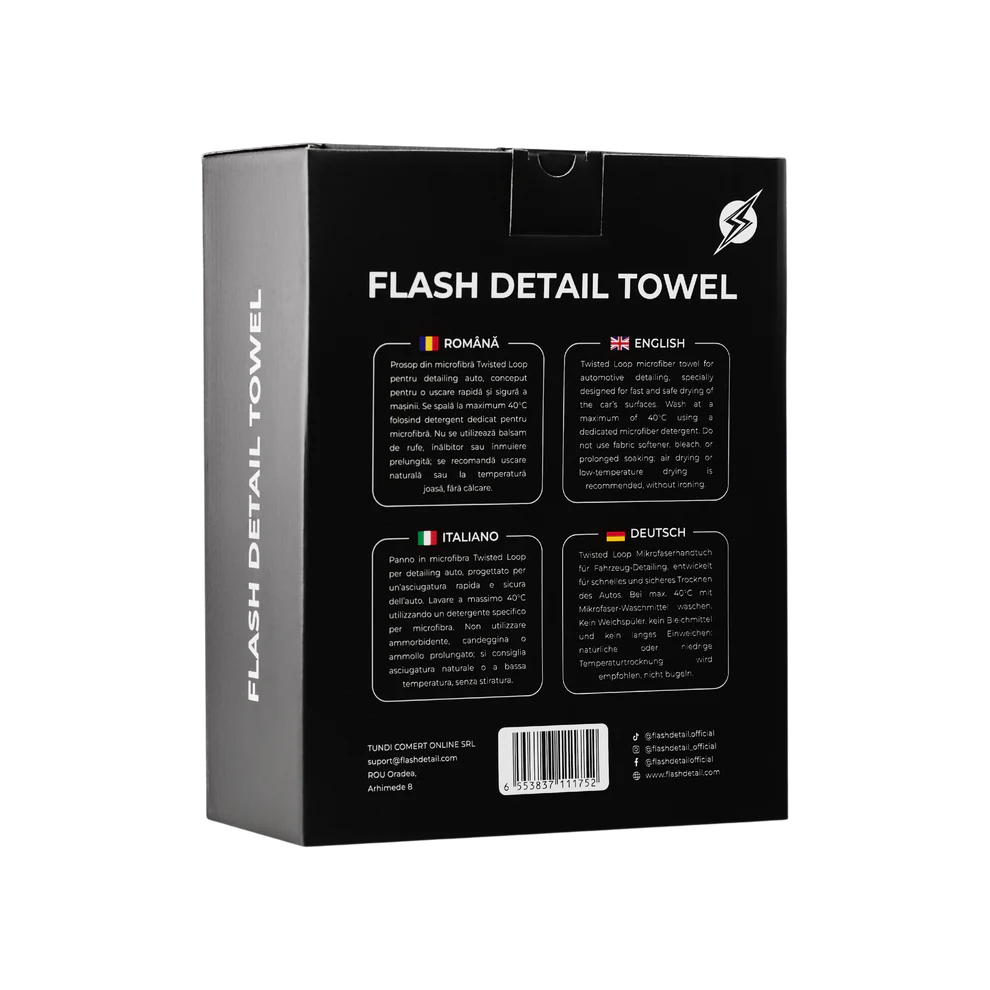 ASCIUGAMANO AUTO FLASH DETAIL® (l'originale) 90*70CM da 850 GSM