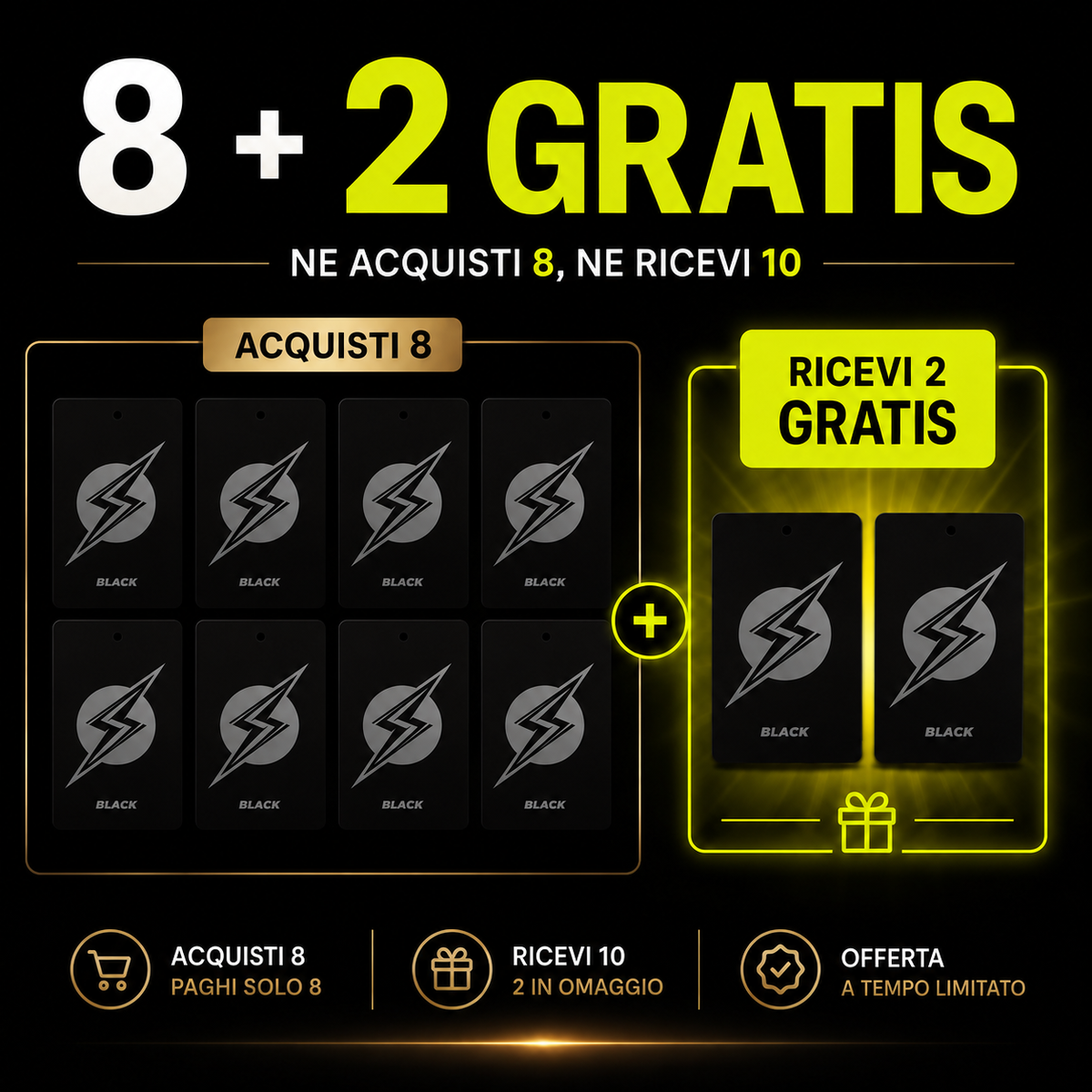 [PROMO] PROFUMATORE AUTO 8+2 GRATIS