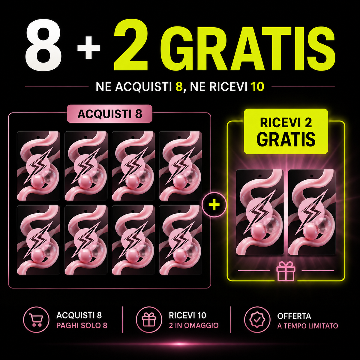 [PROMO] PROFUMATORE AUTO 8+2 GRATIS