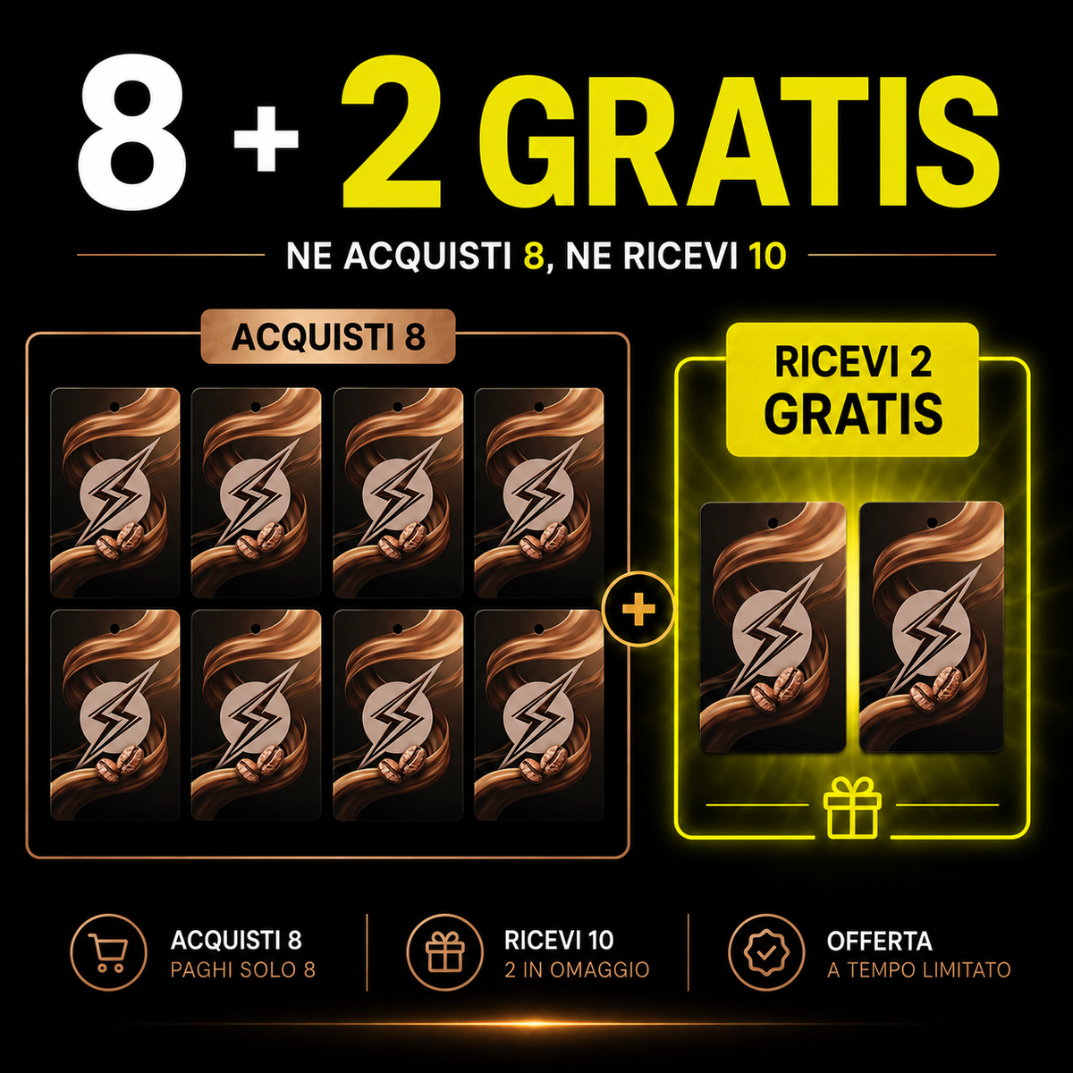 [PROMO] PROFUMATORE AUTO 8+2 GRATIS