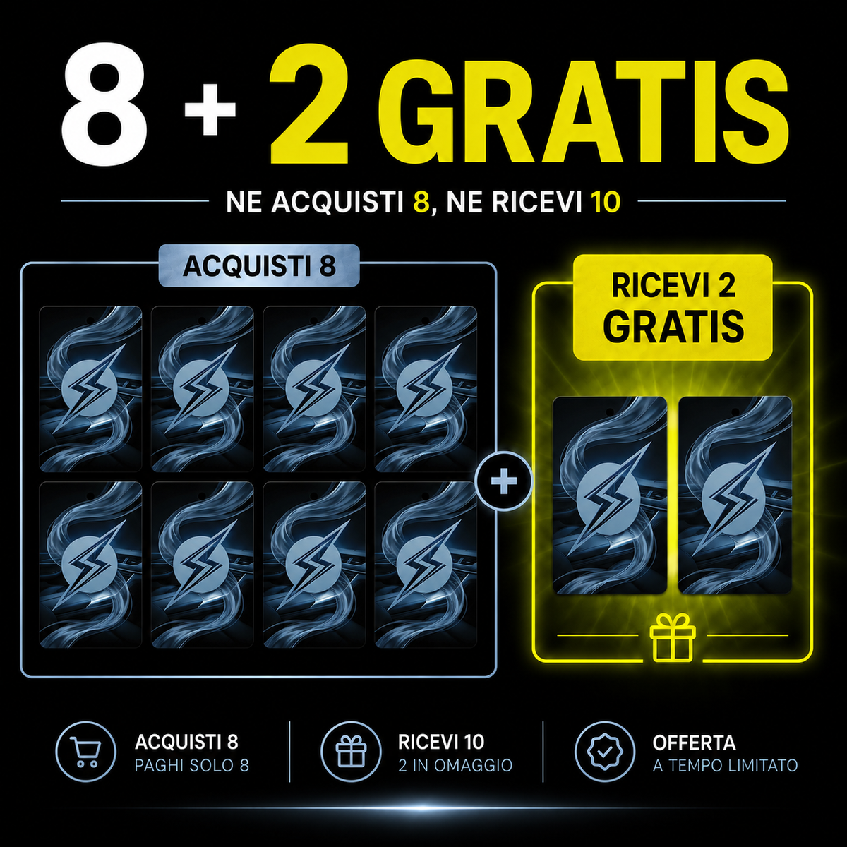 [PROMO] PROFUMATORE AUTO 8+2 GRATIS