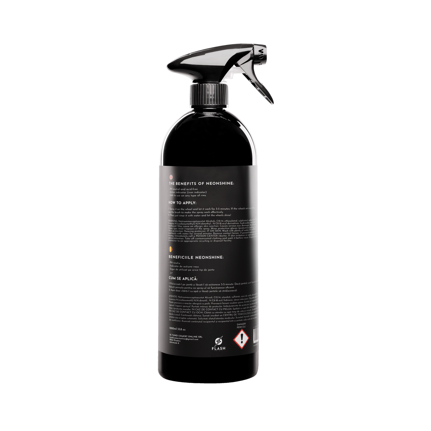 NEONSHINE 1000ML - SPRAY DECONTAMINANTE PROFESSIONALE PER CERCHI